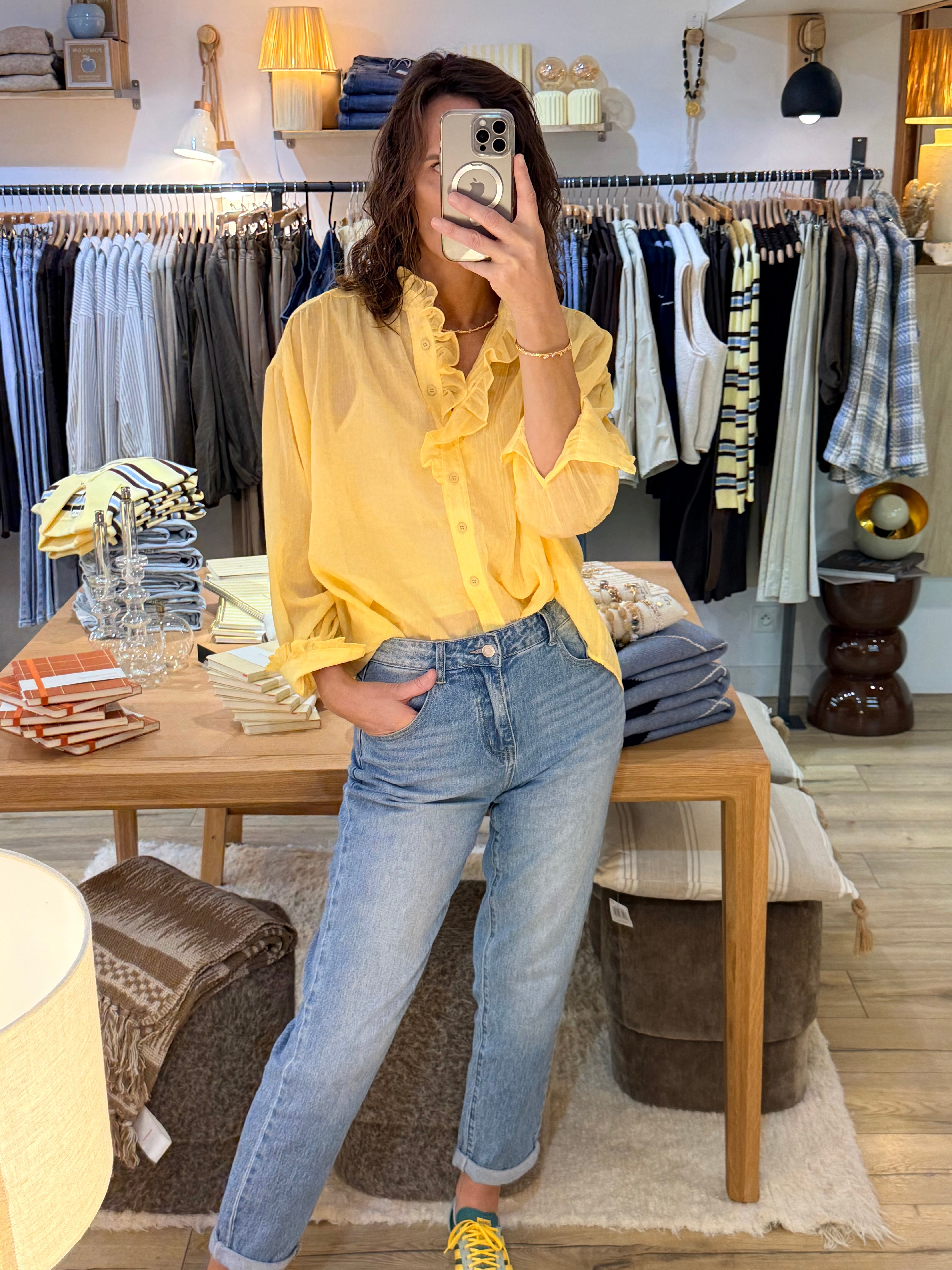 CHEMISE JAUNE KC8288