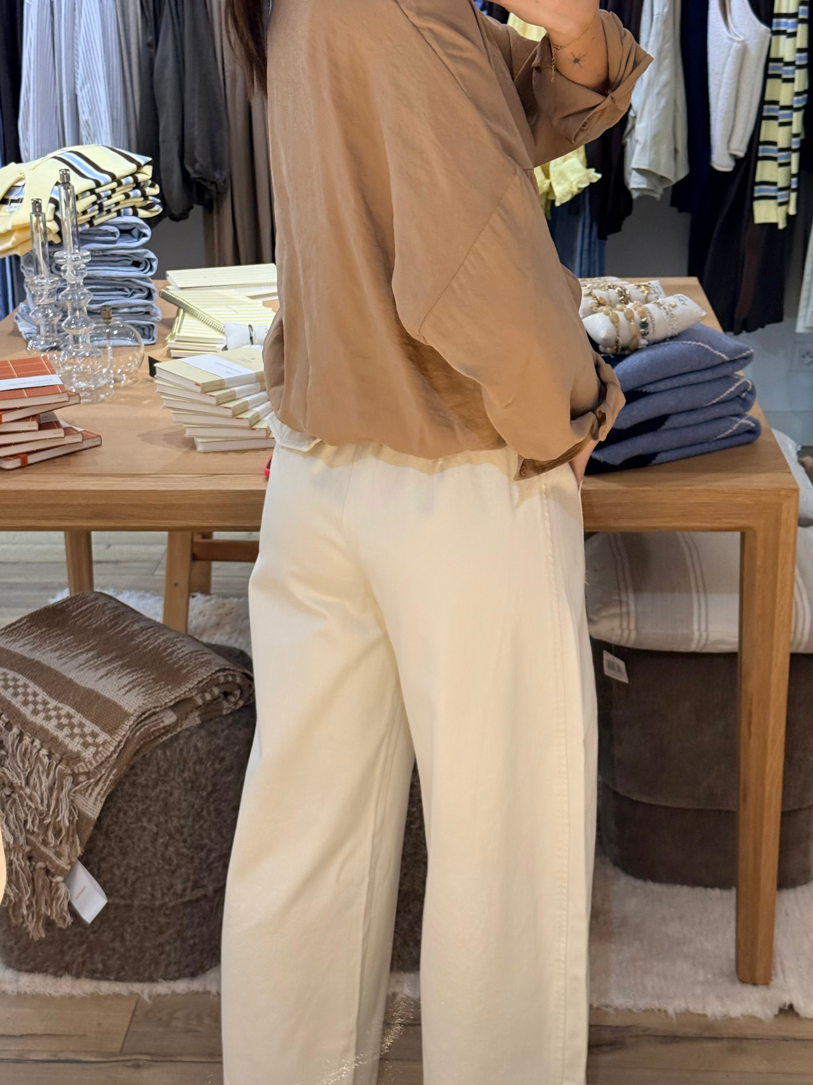 PANTALON BALLON BEIGE 7013