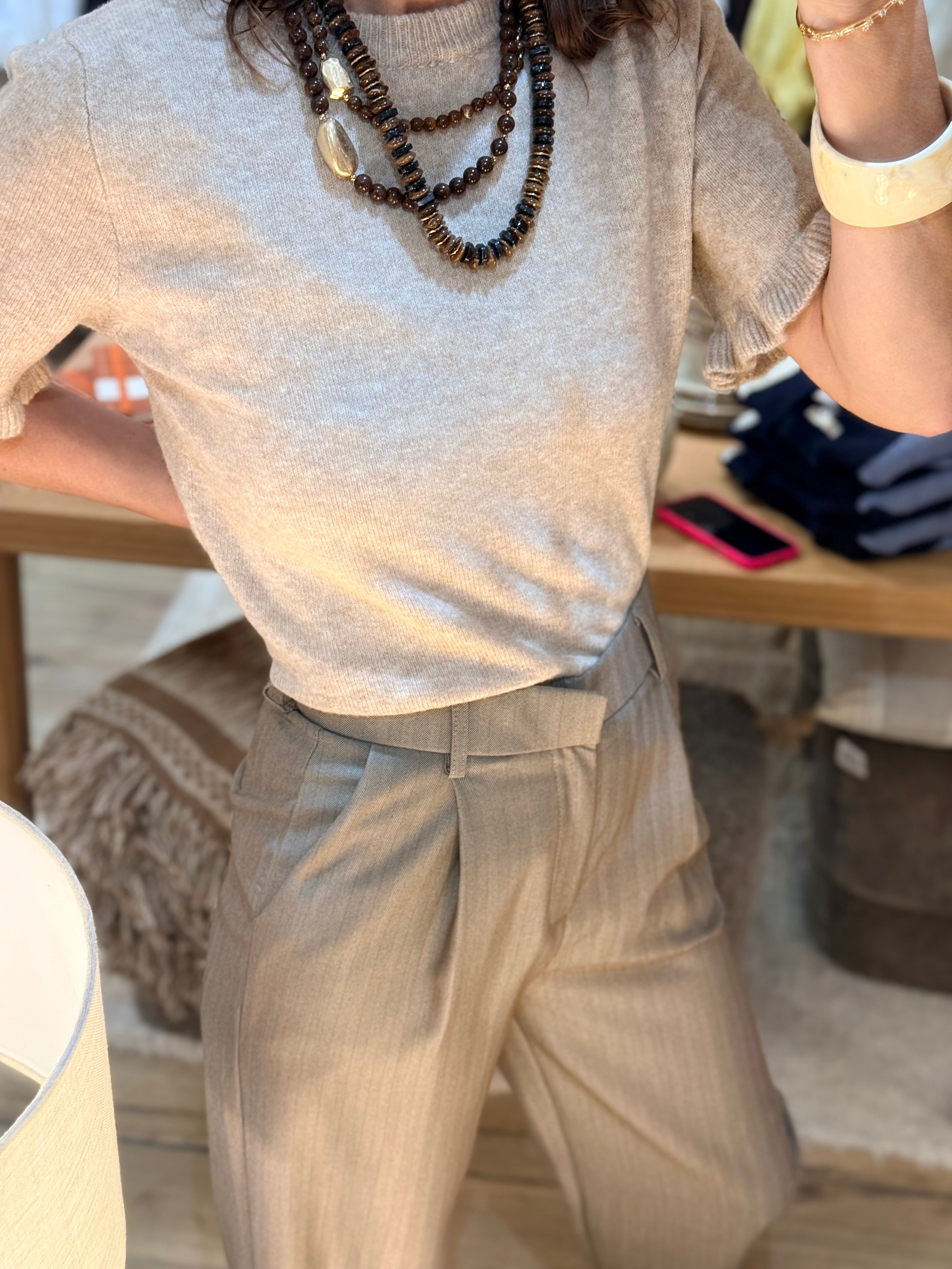 PULL TAUPE XS4515