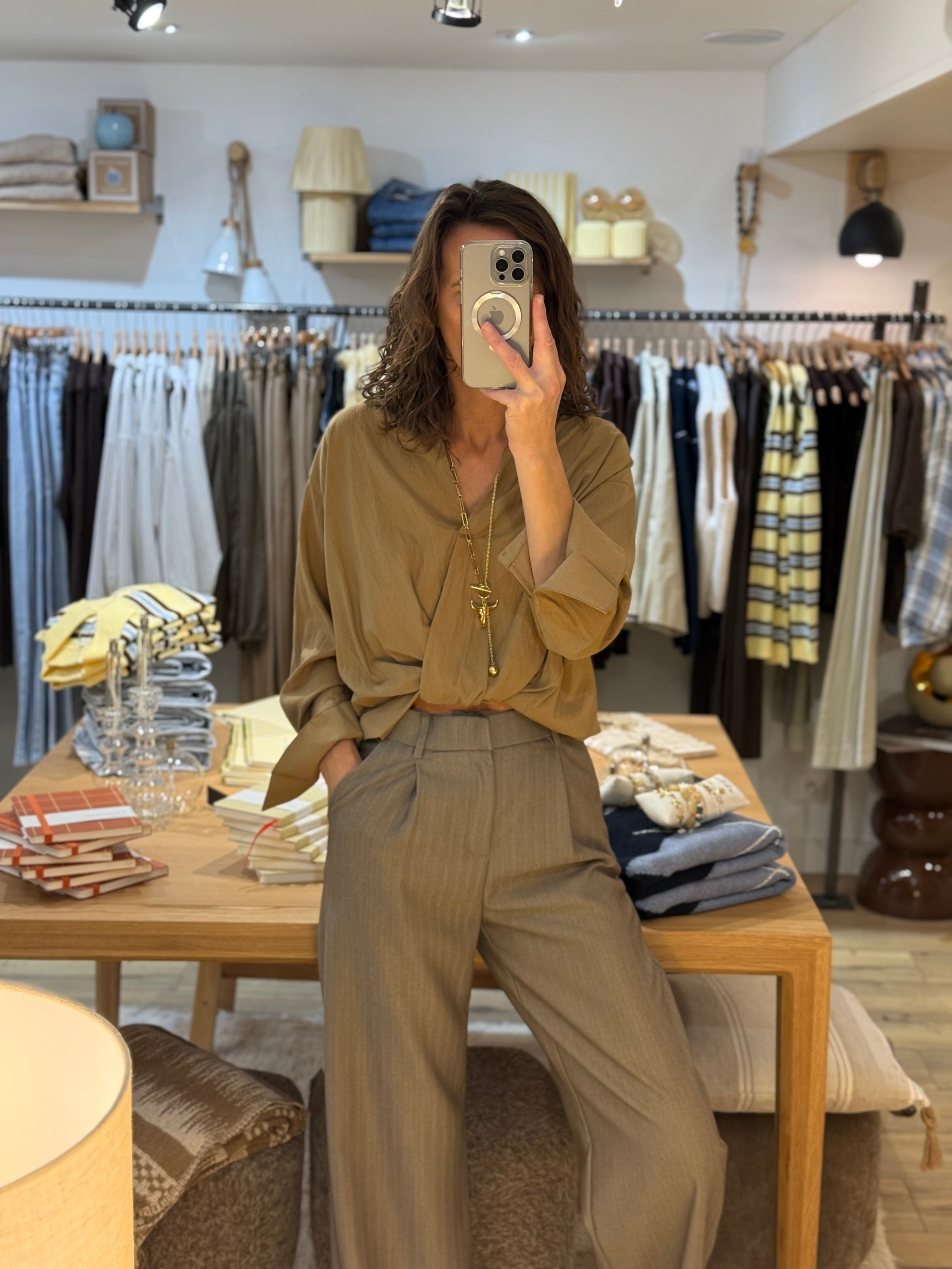 CHEMISE CAMEL C-M8083