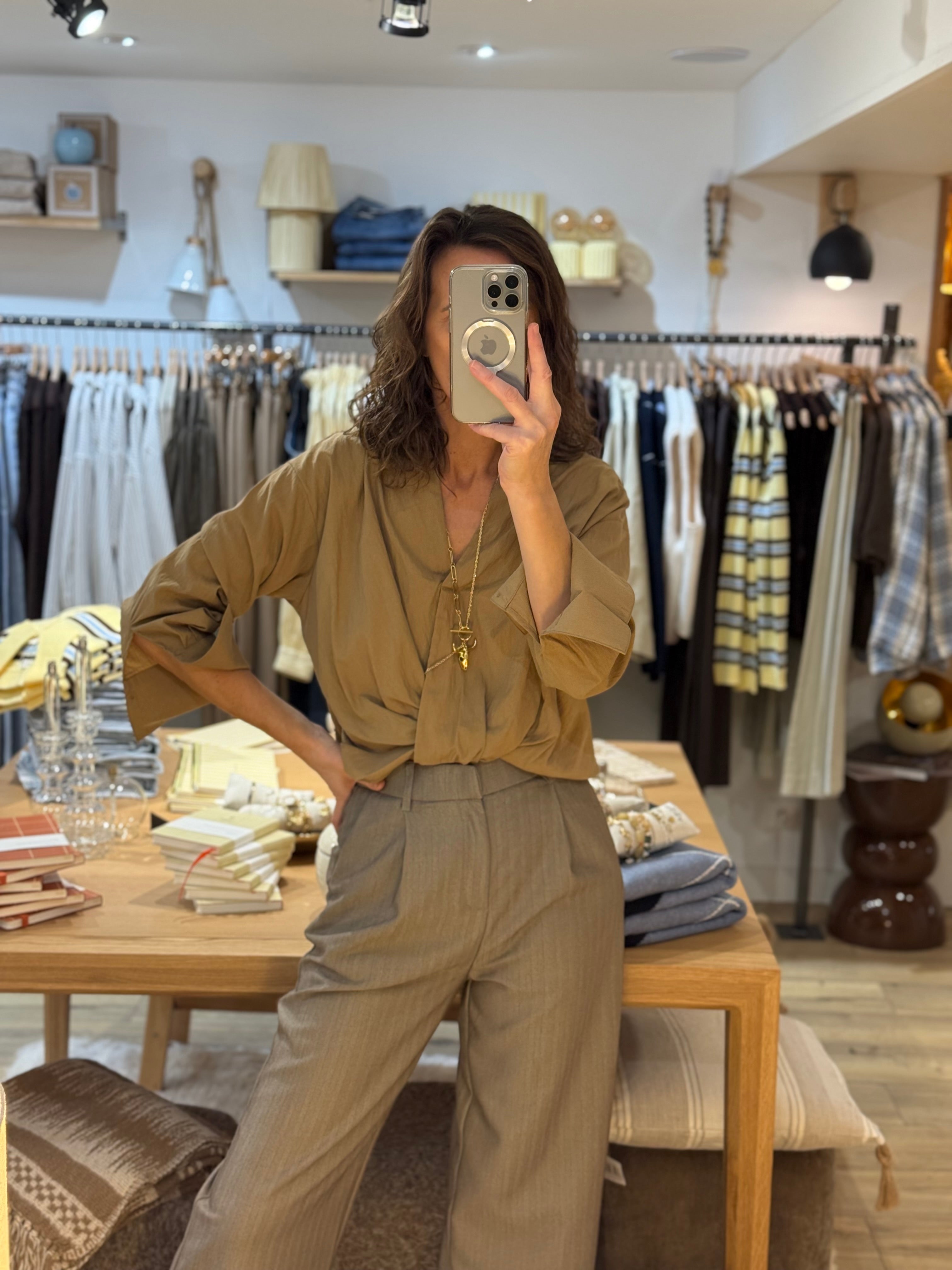 CHEMISE CAMEL C-M8083