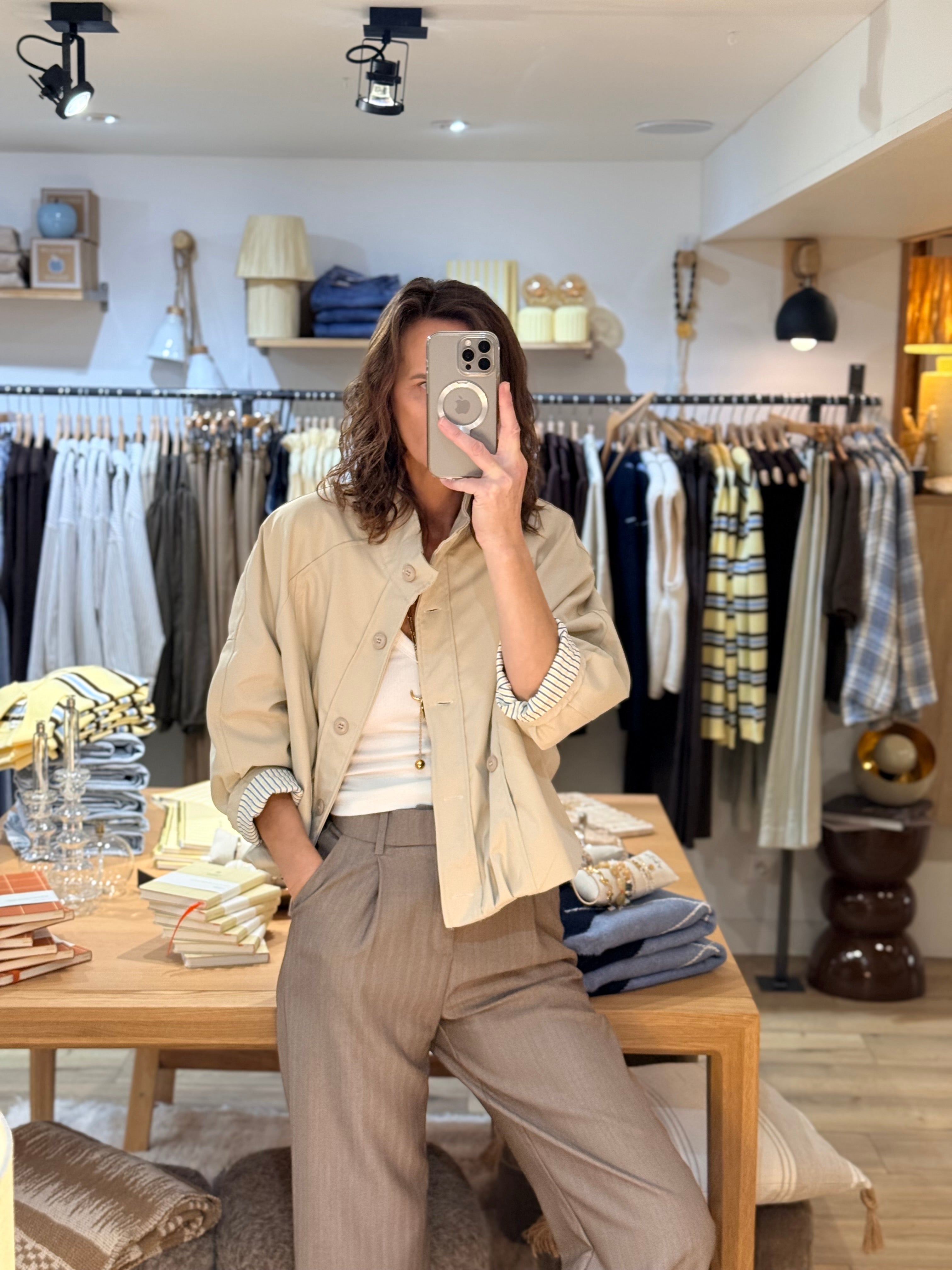 VESTE CAPE BEIGE CV562