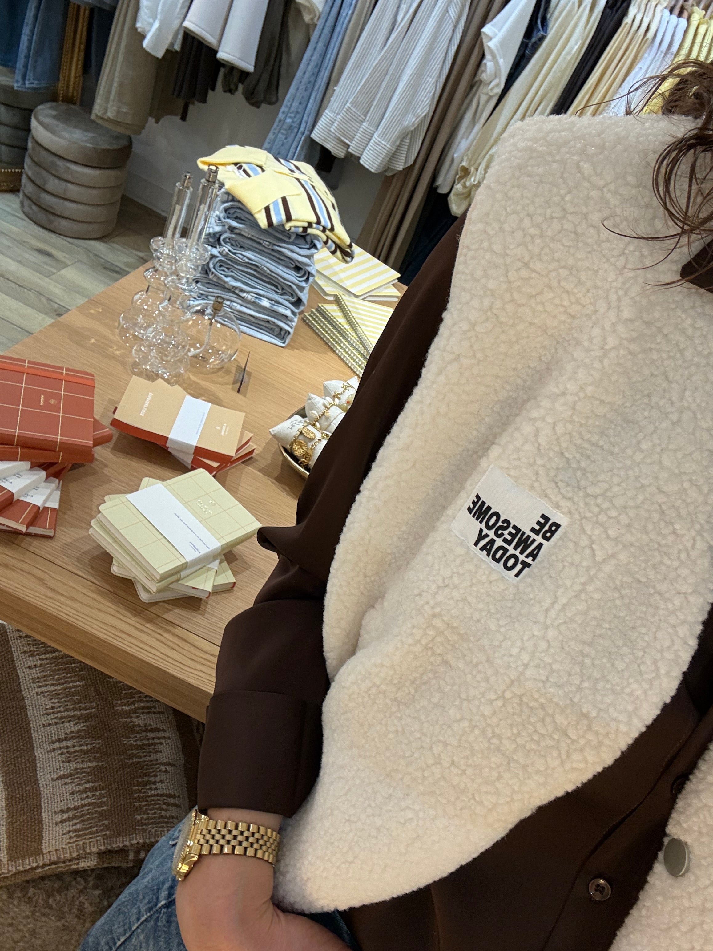 VESTE MOUMOUTE ECRU SK32070