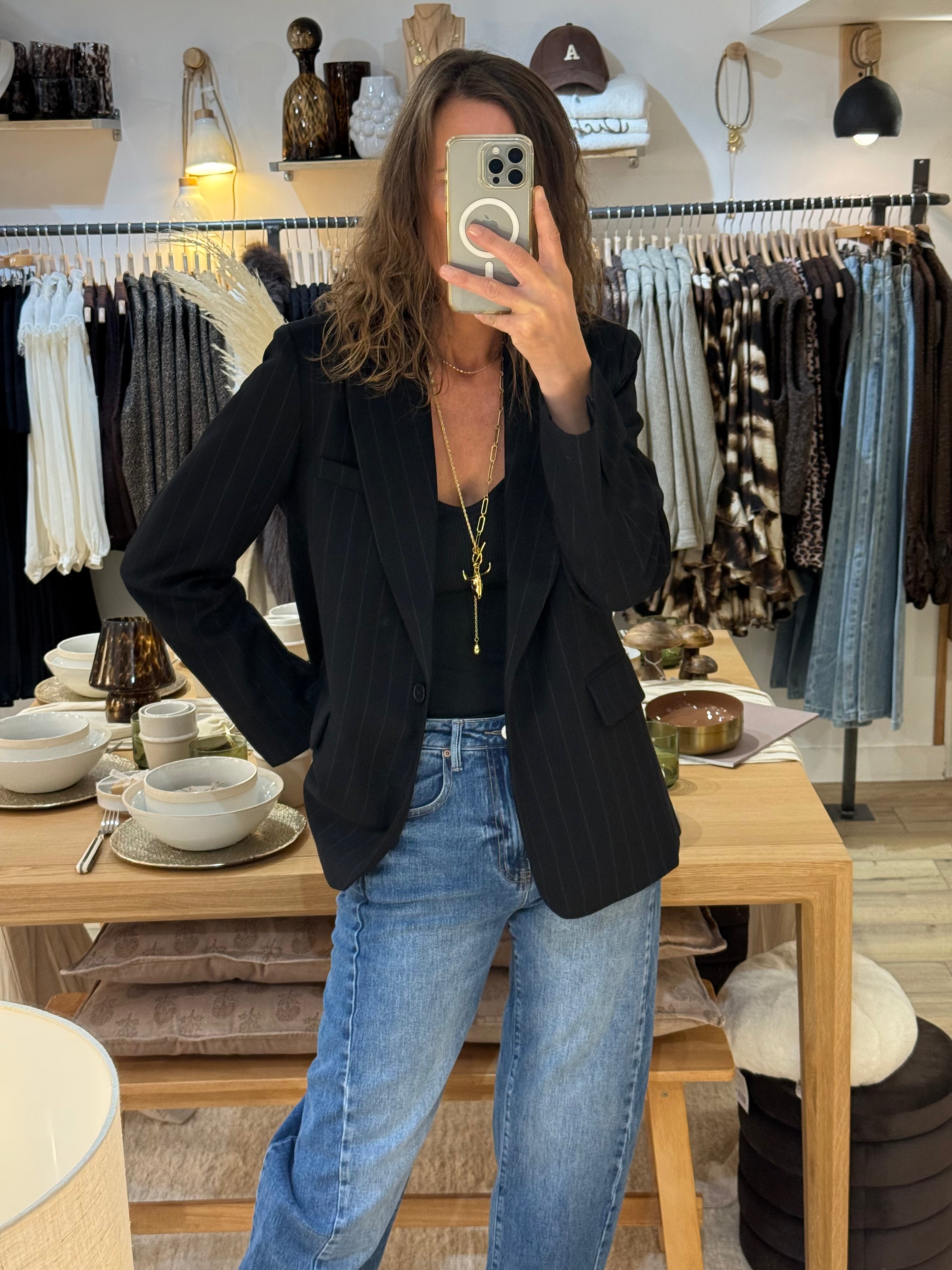 VESTE BLAZER V-2511 NOIR