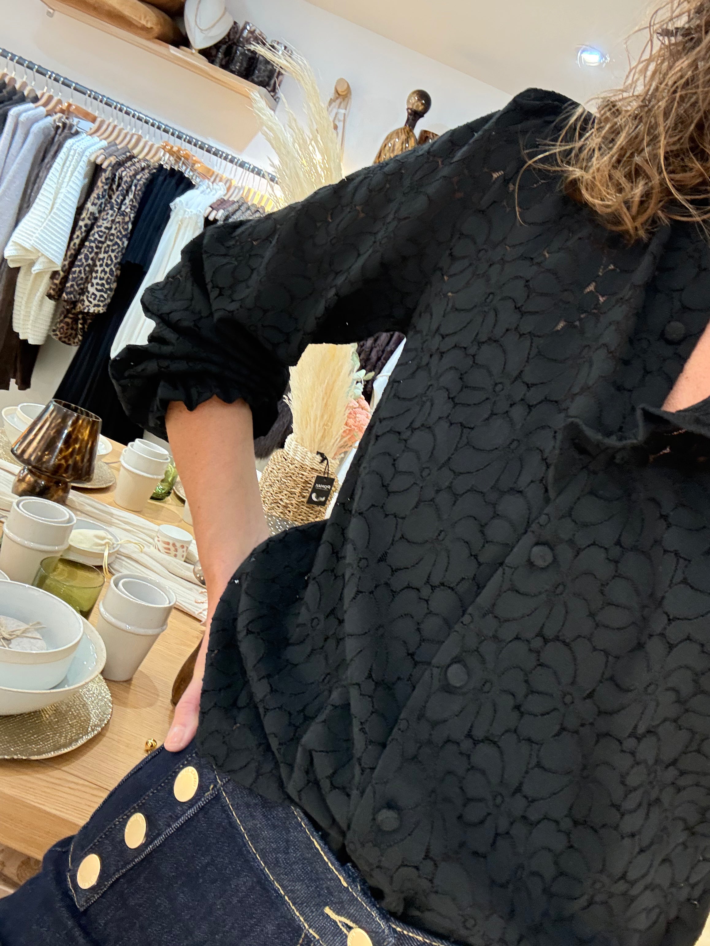 CHEMISE DENTELLE 80968 BLACK