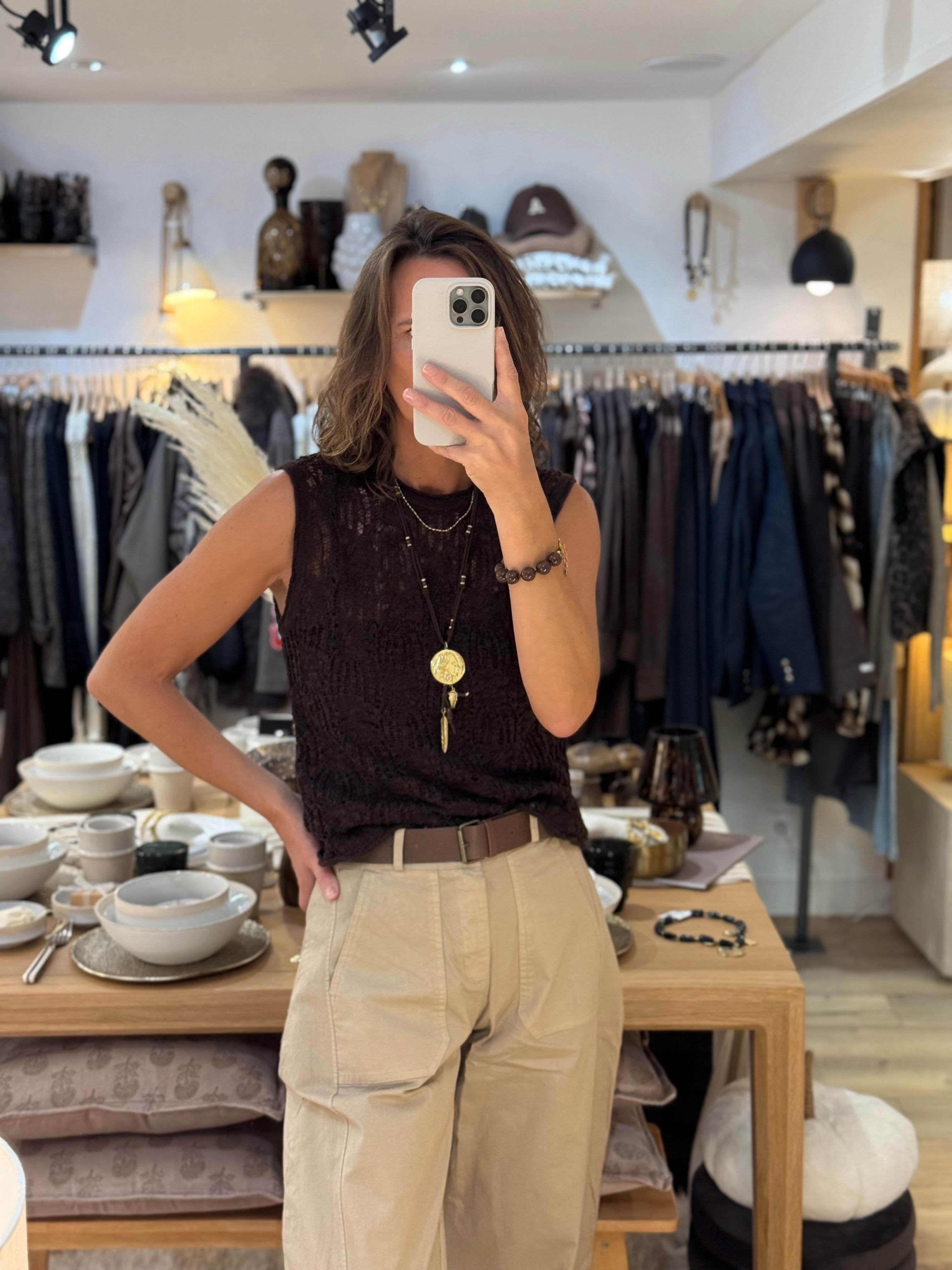 PULL DÉBARDEUR CHOCO 75441