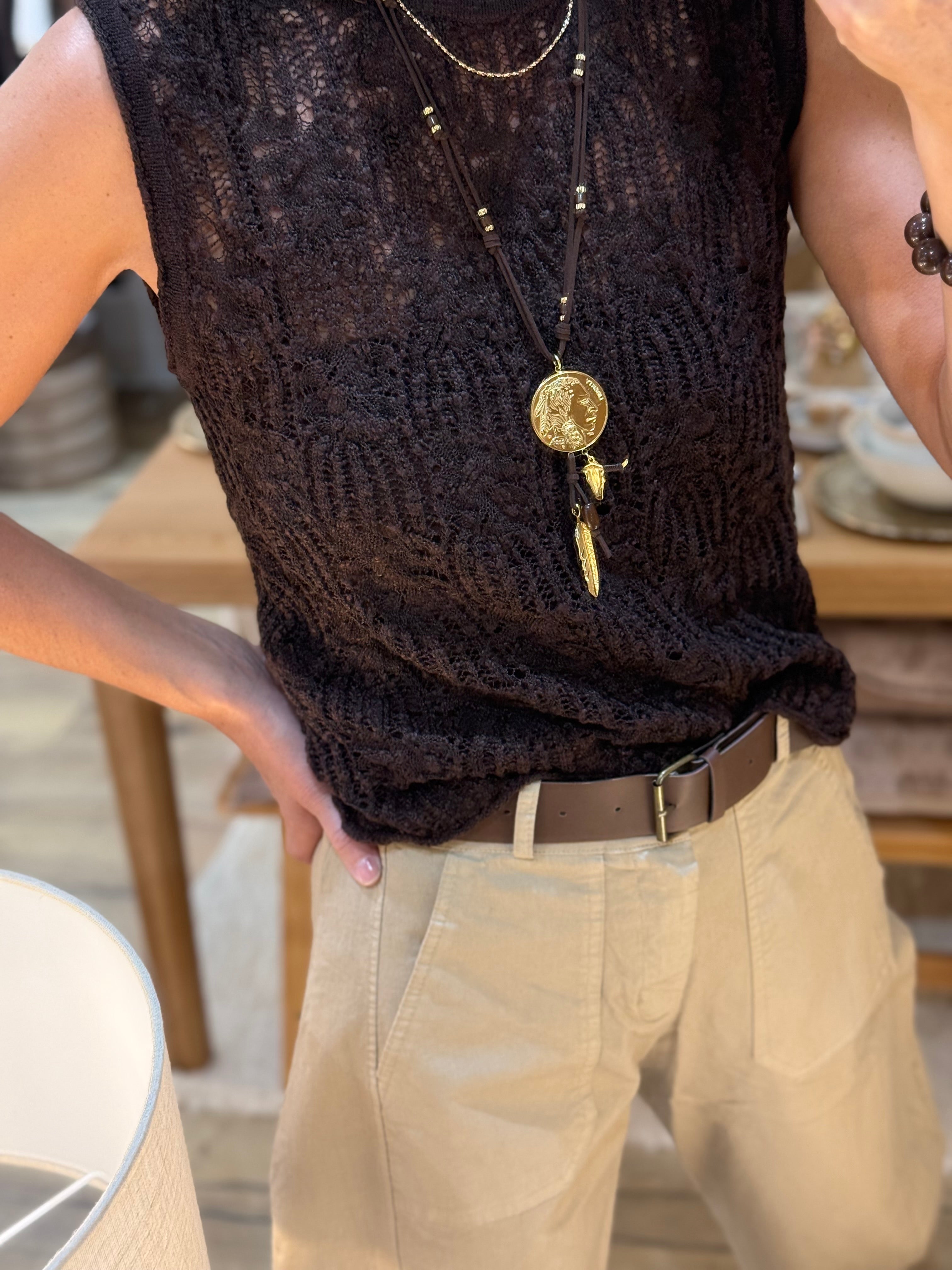 PULL DÉBARDEUR CHOCO 75441