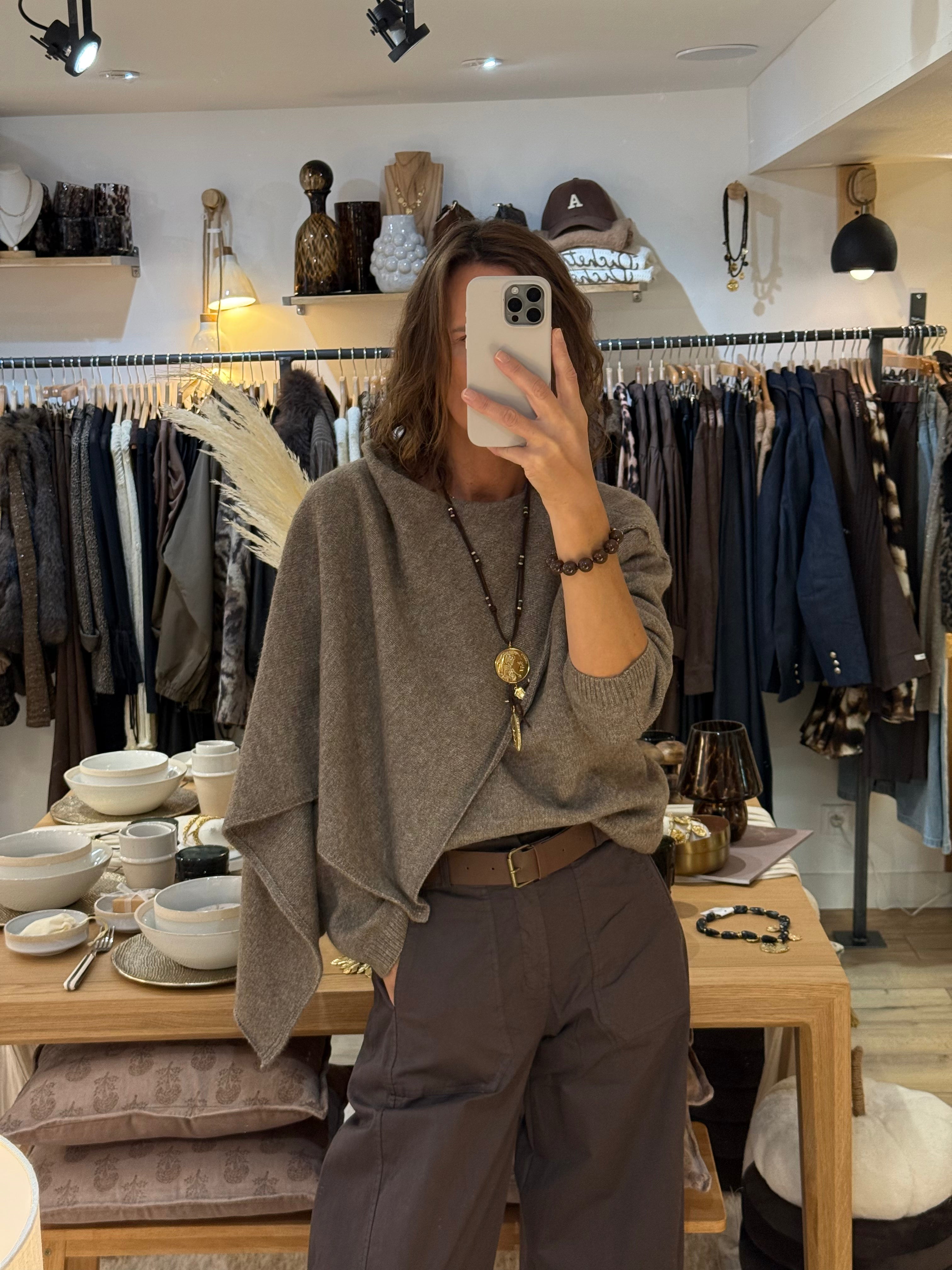 PULL CAPE XSJ1069-3 CHOCO CLAIR