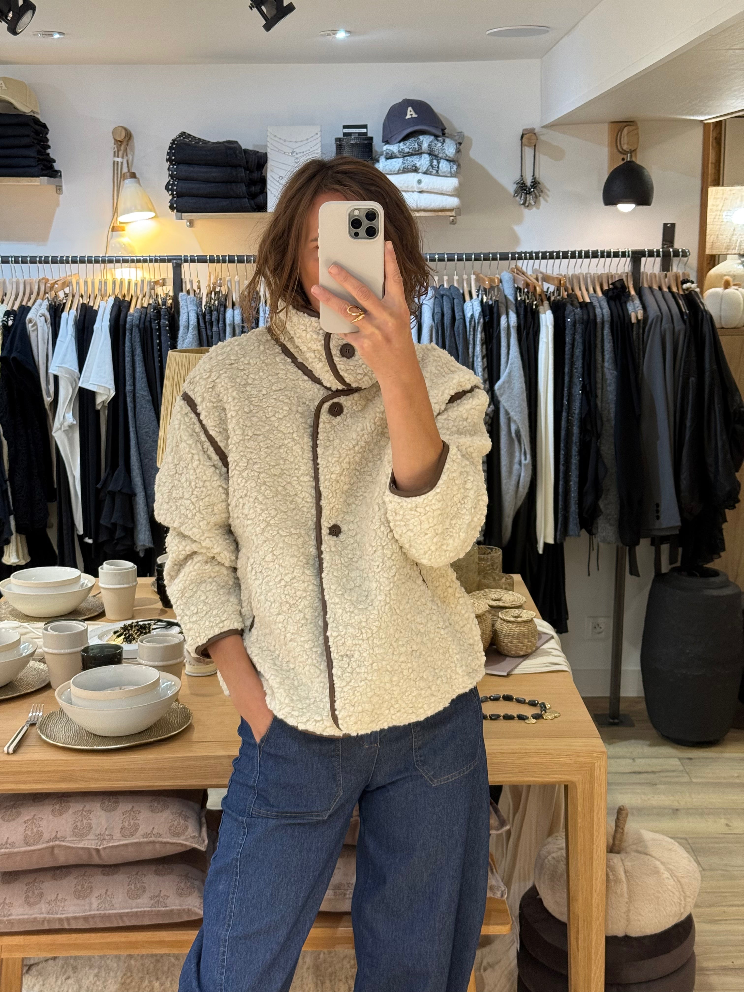 MANTEAU BEIGE CV493