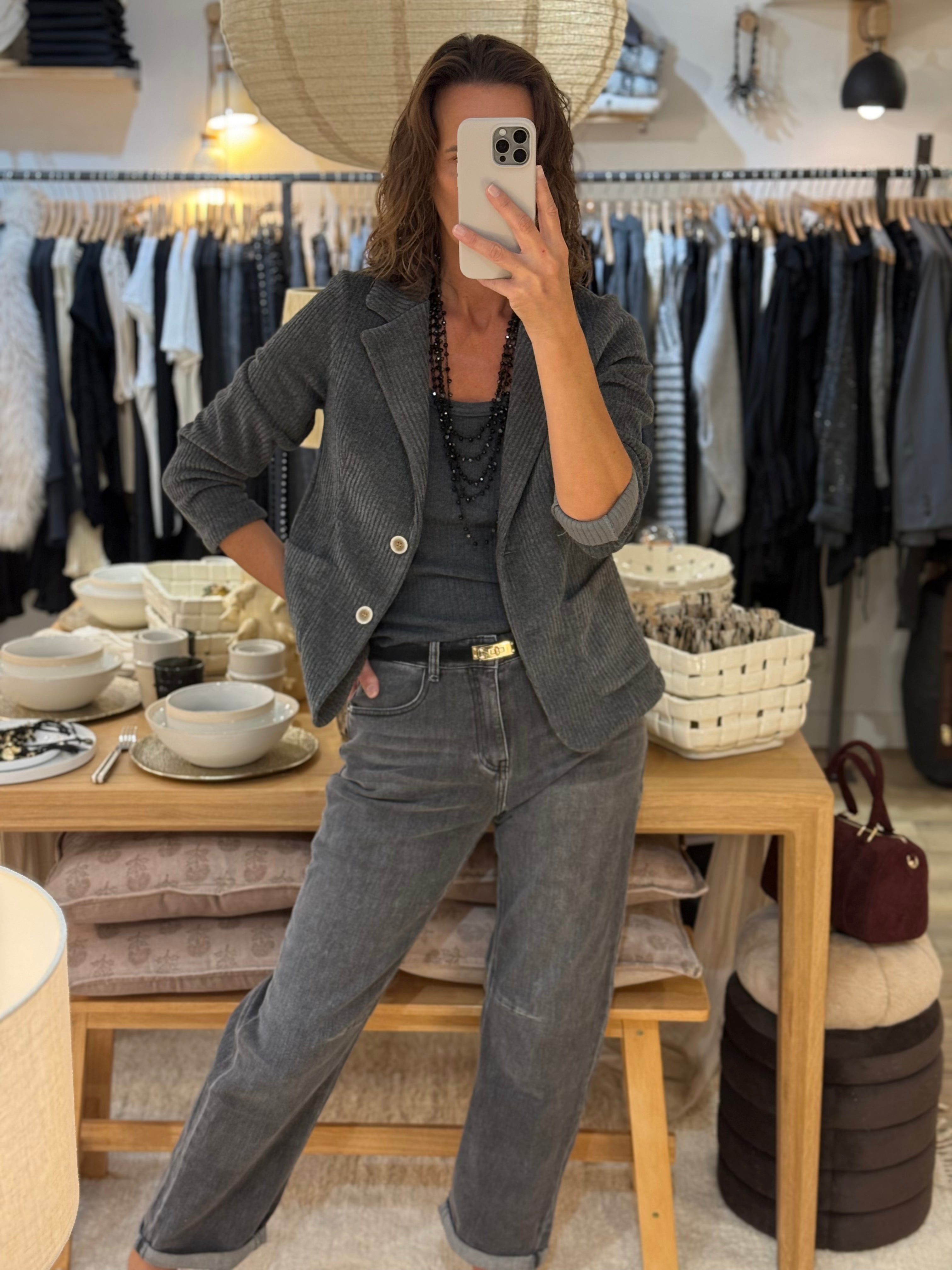 JEANS GRIS BARREL ST3003-2