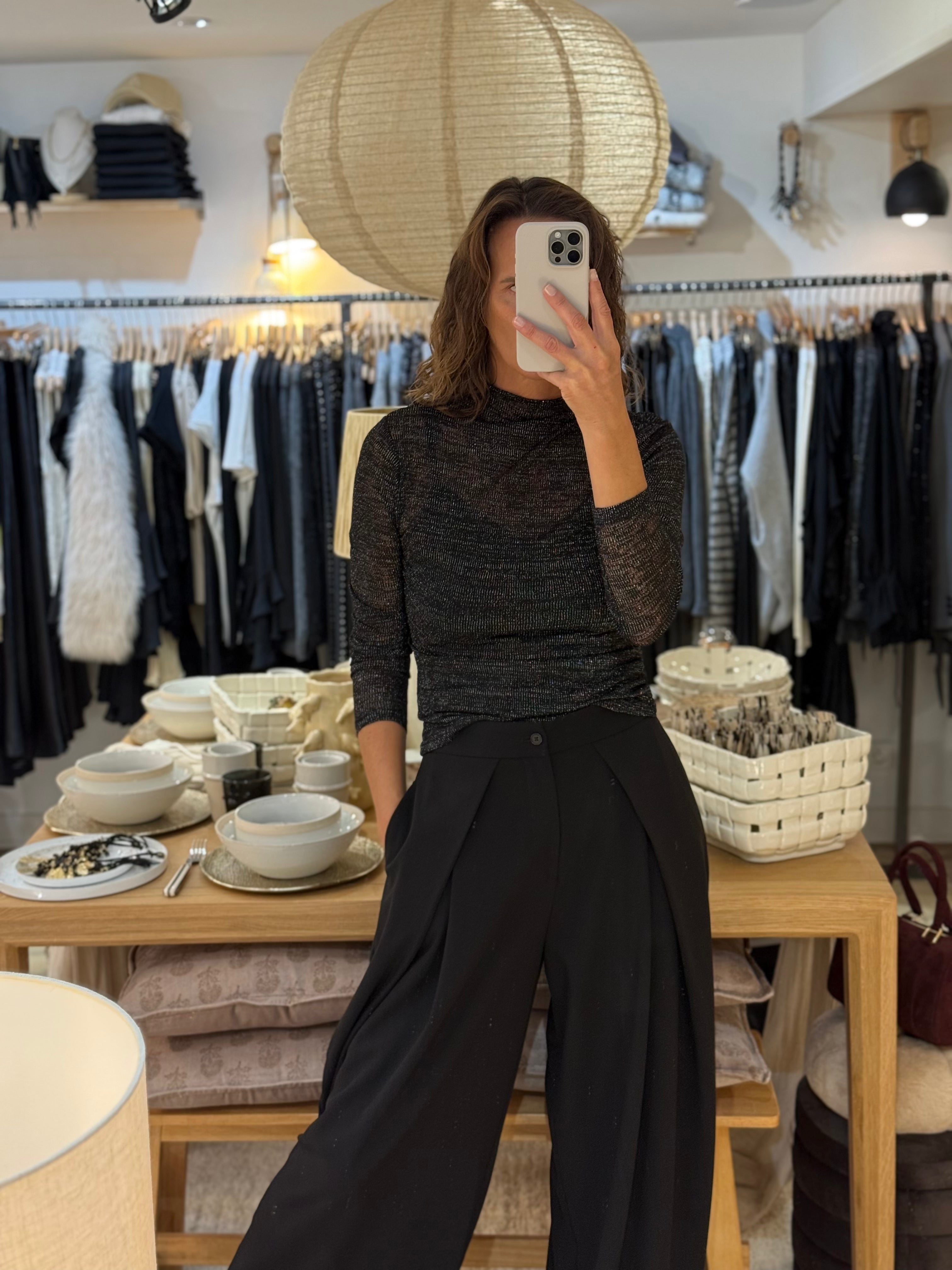 TOP MAILLE 3818 NOIR