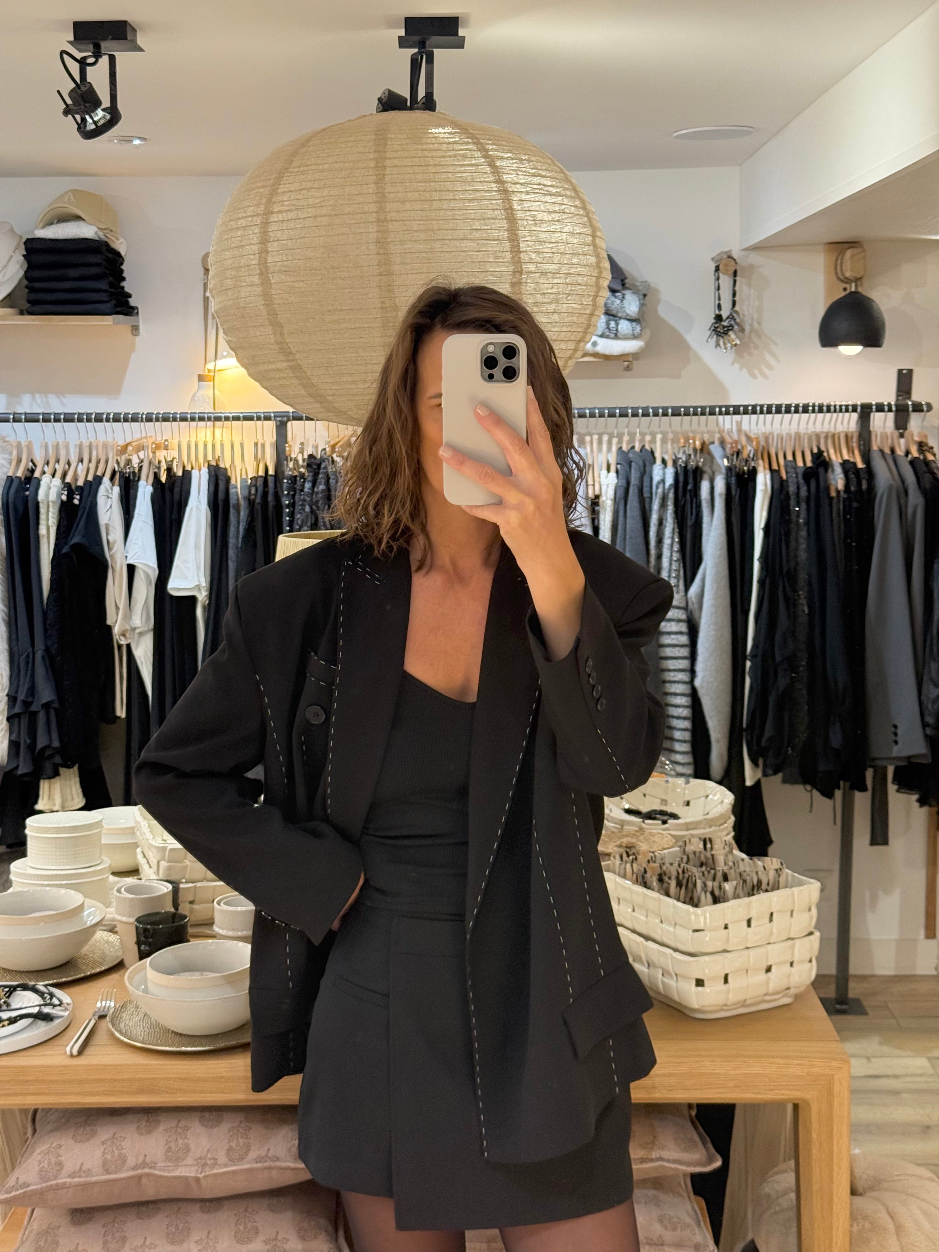 VESTE V-9903 OVERSIZE BLACK