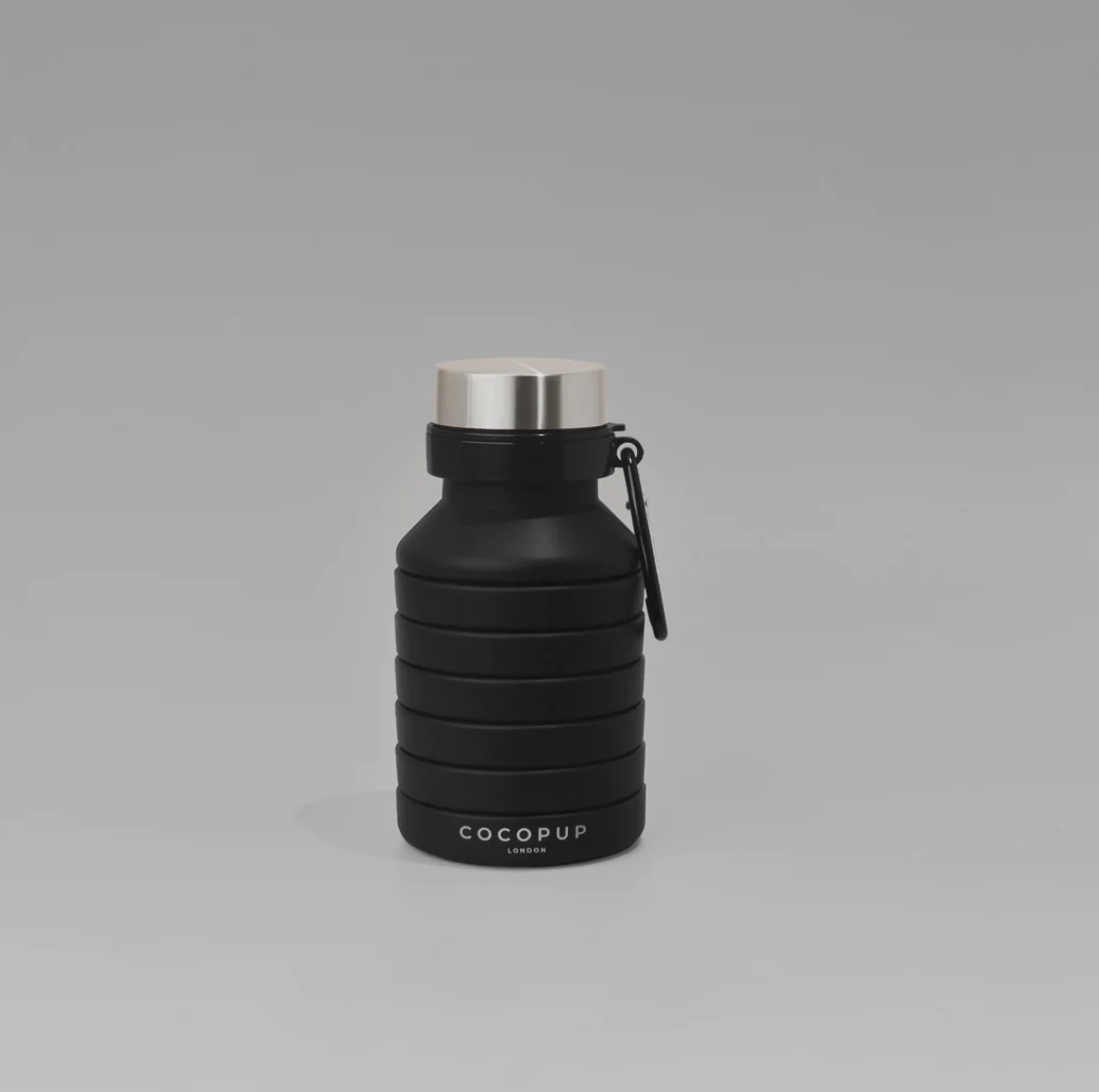 Bouteille d'eau pliable noire